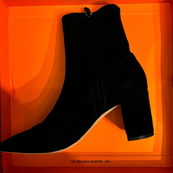 Tory Burch Penelope Suede Booties - Picture 4 of 5